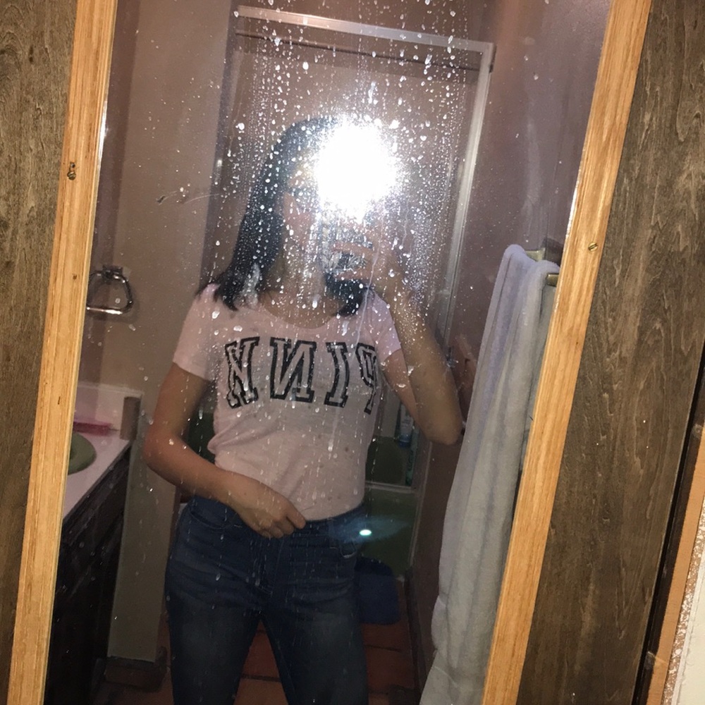 Light Pink “PINK” Shirt.